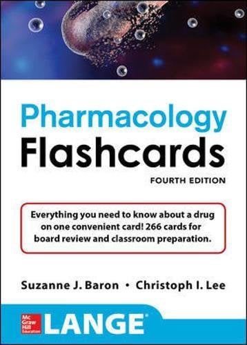 Lange Pharmacology Flashcards, Fourth Edition (ORIGINAL PDF from Publisher)