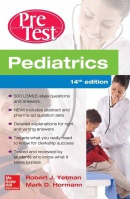 Pediatrics PreTest Self-Assessment And Review, 14th Edition (ORIGINAL PDF from Publisher)